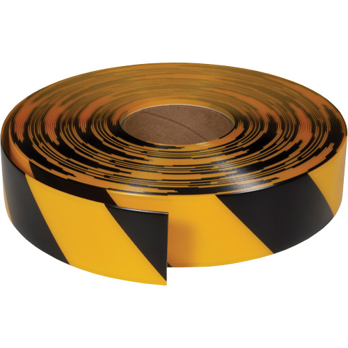 Ruban de marquage tr&egrave;s r&eacute;sistant pour plancher ArmorStripe, 2" x 100', PVC, Noir et jaune Dufferin Supply