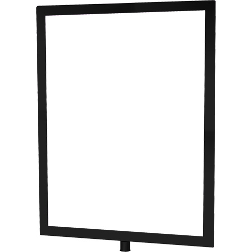 Heavy-Duty Vertical Sign Holder for Classic Posts, Black Dufferin Supply