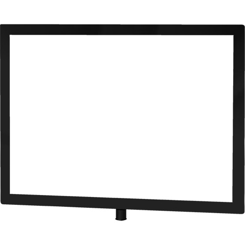 Heavy-Duty Horizontal Sign Holder for Classic Posts, Black Dufferin Supply