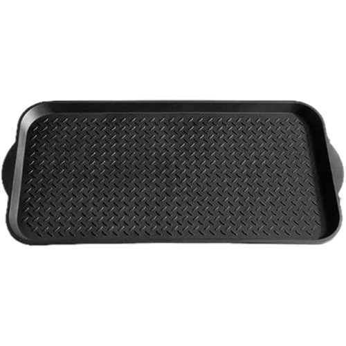 Boot Tray, Plastic, Black, 19" L x 39" W Dufferin Supply