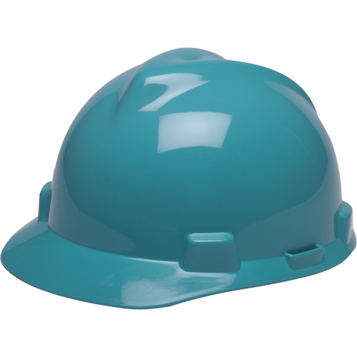 Casque de s&eacute;curit&eacute; avec rainures GREEN V-Gard, R&eacute;pond aux normes CSA type 1, Suspension Rochet Dufferin Supply