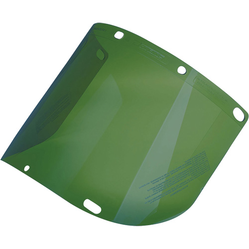 Dynamic Formed Faceshield, Polycarbonate, Green Tint Dufferin Supply