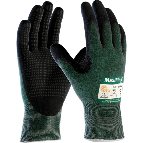 Gants ATG MaxiFlex Cut, Taille Petit, Calibre 15, Rev&ecirc;tement Mousse de nitrile, Enveloppe en Fil technique, ASTM ANSI niveau A2/EN 388 niveau 3/EN 388 niveau B Dufferin Supply