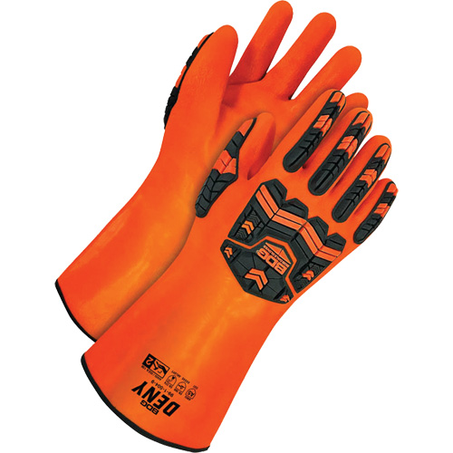 Deny Chemical Resistant Gloves, Size 9, 14" L, PVC, Terry Cloth Inner Lining Dufferin Supply