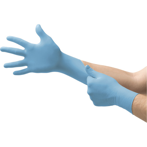 Gants jetables N20, Petit, Nitrile, 4,7 mils, Sans poudre, Bleu Dufferin Supply