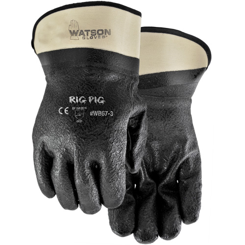 Gants Rig Pig, Taille unique, R&ecirc;vetement Nitrile/PVC, Enveloppe en Jersey Dufferin Supply