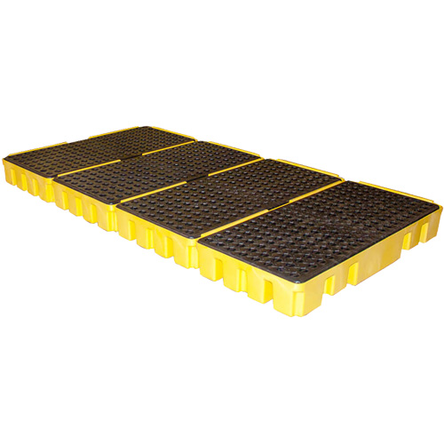 Low Profile Spill Pallet, 102 US gal. Spill Capacity, 96" x 49" x 6.5" Dufferin Supply
