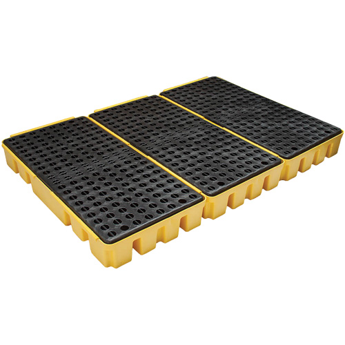 Low Profile Spill Pallet, 76.5 US gal. Spill Capacity, 72" x 49" x 6.5" Dufferin Supply
