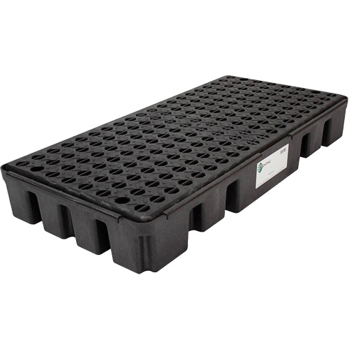 Black Diamond Low Profile Spill Pallet, 25.5 US gal. Spill Capacity, 49" x 24" x 6.5" Dufferin Supply