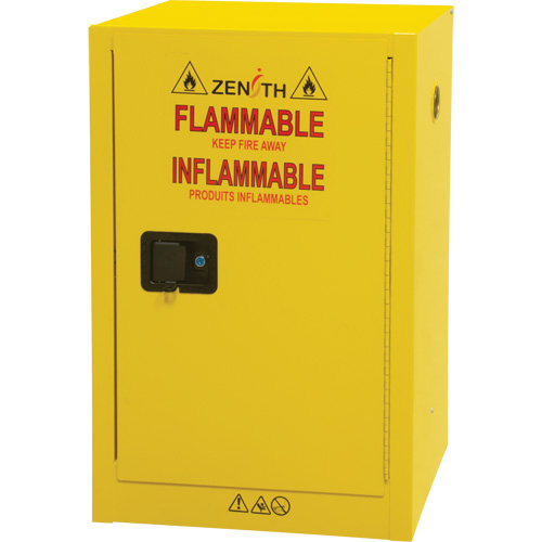 Flammable Aerosol Storage Cabinet, 12 gal., 1 Door, 23" W x 35" H x 18" D Dufferin Supply