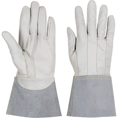 852 Ranpro&reg; FR White Stags TIG Gloves, Full Grain Calfskin, Size Small Dufferin Supply