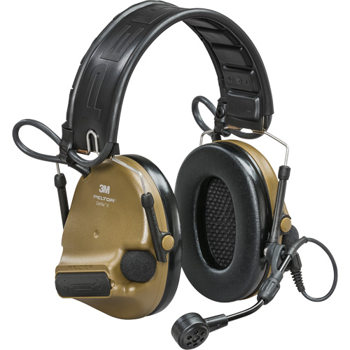 Casque VI NIB avec rail arc Peltor ComTac, Style Bandeau, 23 dB Dufferin Supply