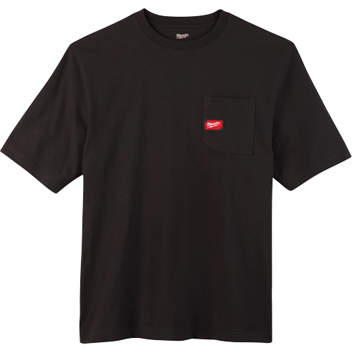 Heavy-Duty Pocket T-Shirt, Men's, Small, Black Dufferin Supply