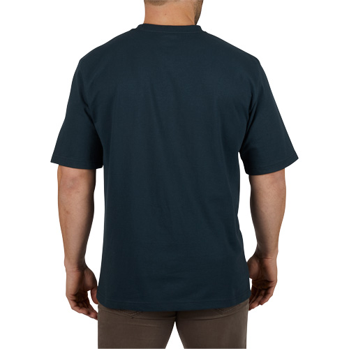 Heavy-Duty Pocket T-Shirt, Men's, Small, Blue Dufferin Supply