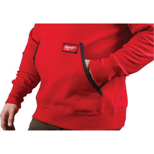 Heavy-Duty Pullover Hoodie, Men's, Small, Red Dufferin Supply