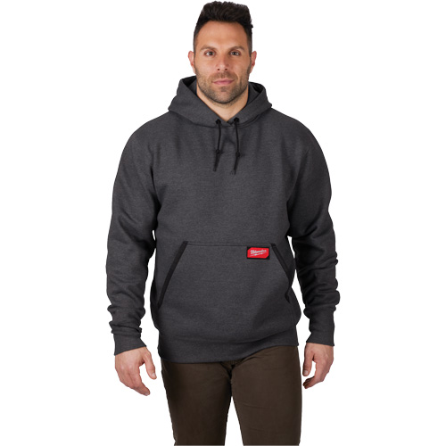 Heavy-Duty Pullover Hoodie, Men's, Small, Grey Dufferin Supply