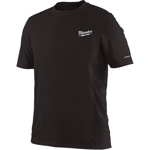 Workskin Short Sleeve Shirt, Men's, Small, Black Dufferin Supply