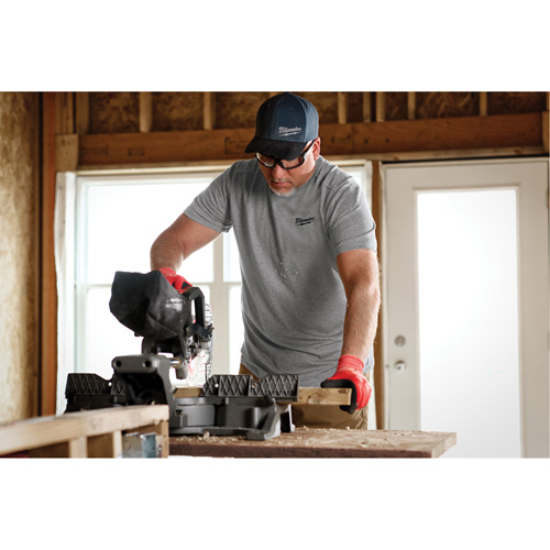 Hybrid Work Tee Shirt, Men's, Small, Grey Dufferin Supply