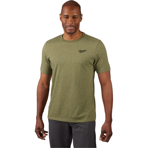 T-shirt de travail hybride, Hommes, Petit, Vert Dufferin Supply