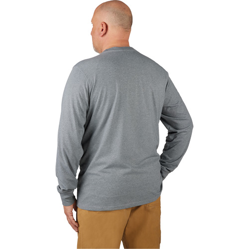 Hybrid Work Tee Shirt, Men's, Small, Grey Dufferin Supply