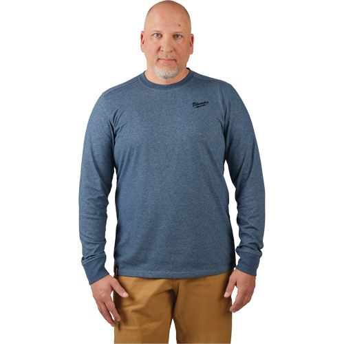 T-shirt de travail hybride, Hommes, Petit, Bleu Dufferin Supply