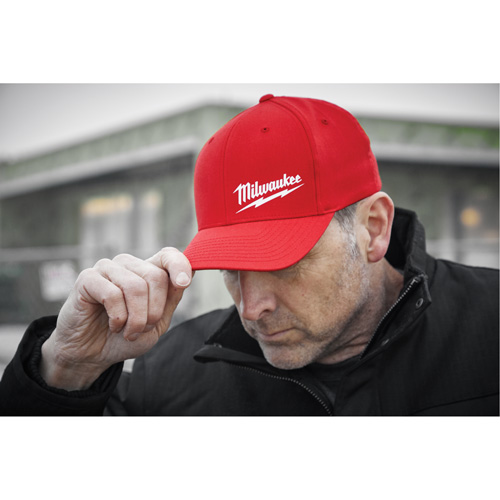 Flexfit&reg; Fitted Hat, Red, Poly-Cotton Dufferin Supply