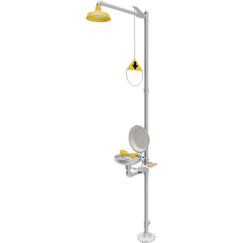 Douche durgence et douche oculaire combin&eacute;es, Socle Dufferin Supply