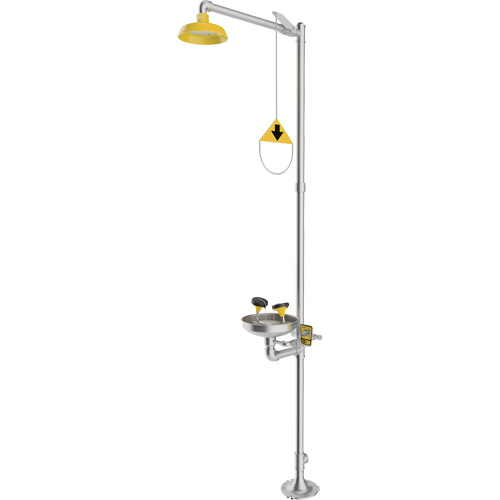Douche durgence et douche oculaire combin&eacute;es, Socle Dufferin Supply