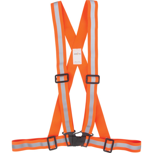 Traffic Harness, High Visibility Orange, Silver Reflective Colour, 2X-Large Dufferin Supply