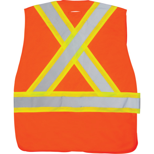 Veste d'arpenteur haute visibilit&eacute; conforme &agrave; la CSA, Orange haute visibilit&eacute;, 2T-Grand, Polyester Dufferin Supply