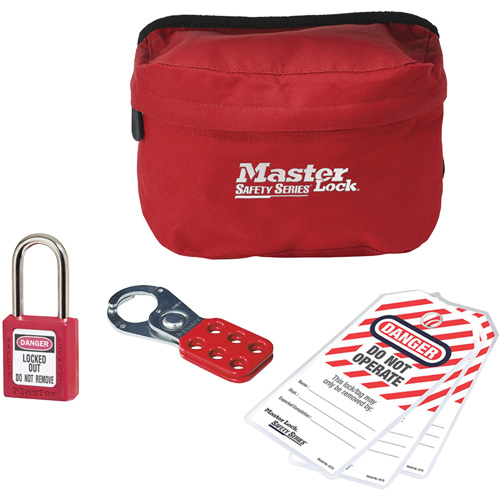 Trousse de cadenassage personnalis&eacute;e avec cadenas en thermoplastique Zenex, 6 composants compris Dufferin Supply