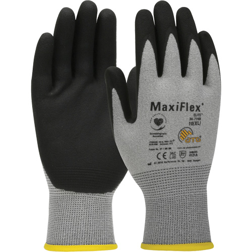 ATG MaxiFlex&reg; Elite Ultra Lightweight Touchscreen Compatible Gloves, Large, Nitrile Coating, 18 Gauge, Nylon Shell Dufferin Supply