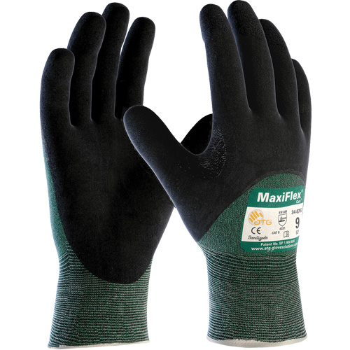 Gants sans coutures r&eacute;sistant aux coupures ATG MaxiFlex Cut, Taille Grand, Calibre 15, Rev&ecirc;tement Nitrile, Enveloppe en Fil technique, ASTM ANSI niveau A2/EN 388 niveau 3/EN 388 niveau B Dufferin Supply