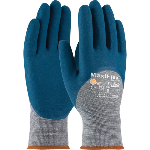 ATG MaxiFlex&reg; Comfort Seamless Knit Gloves, Large, Nitrile Coating, 15 Gauge, Nylon Shell Dufferin Supply