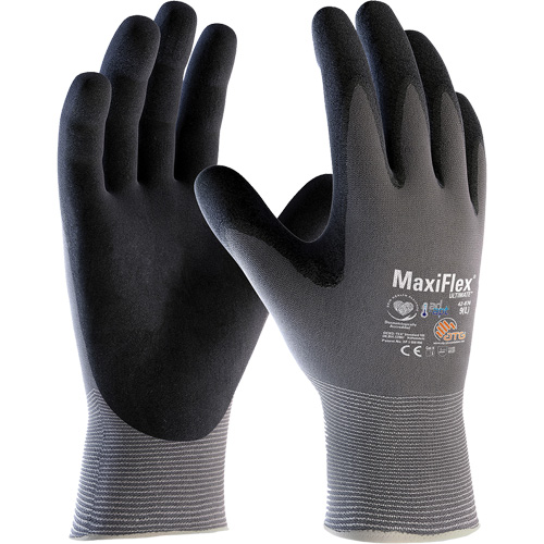 ATG MaxiFlex&reg; Ultimate AD-APT Touchscreen Compatible Gloves, X-Small, Nitrile Coating, 15 Gauge, Nylon/Elastane Shell Dufferin Supply
