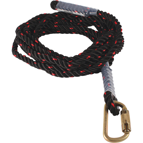 Dynamic Vertical Rope Lifeline with Carabiner Dufferin Supply