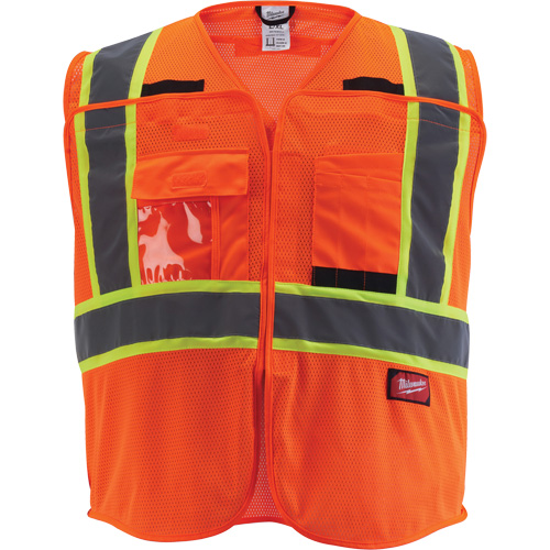 Flagman Safety Vest, High Visibility Orange, Medium/Small Dufferin Supply