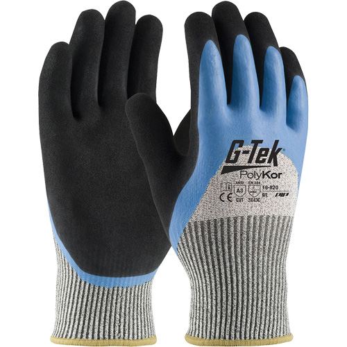 Gants isol&eacute;s r&eacute;sistants aux coupures G-Tek PolyKor, Taille Petit, Calibre 13, Rev&ecirc;tement Latex de caoutchouc, Enveloppe en Fil technique, ANSI/ISEA 105 niveau 3 Dufferin Supply