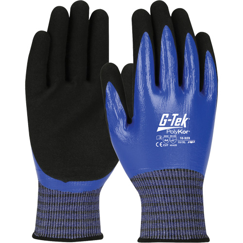 Gants r&eacute;sistants aux coupures G-Tek PolyKor X7, Taille Petit, Calibre 18, Rev&ecirc;tement Nitrile, Enveloppe en Fil technique, ANSI/ISEA 105 niveau 4 Dufferin Supply