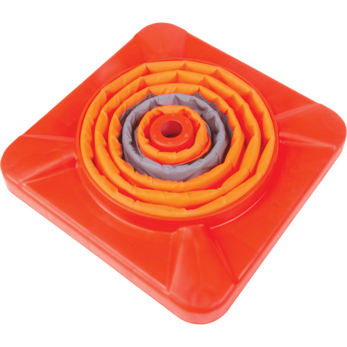 C&ocirc;ne de signalisation repliable, 18" h, Orange Dufferin Supply