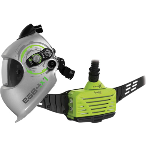 Syst&egrave;me APR motoris&eacute; sur ceinture pour soudage e3000x, Capuchon & visi&egrave;re/Masque de soudage, Pile Lithium-ion Dufferin Supply