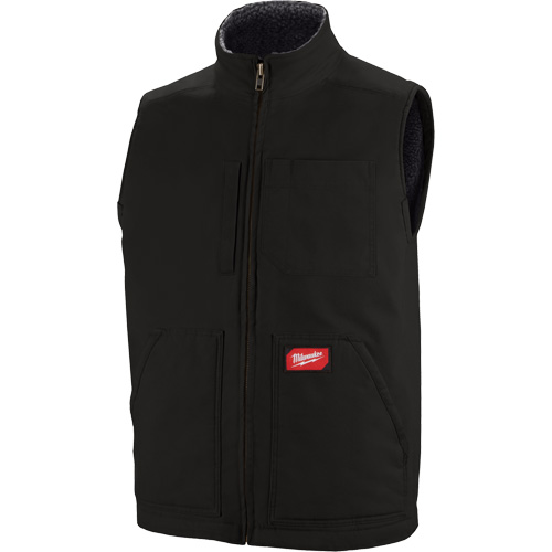 Heavy-Duty Sherpa-Lined Vest, Men's, Small, Black Dufferin Supply