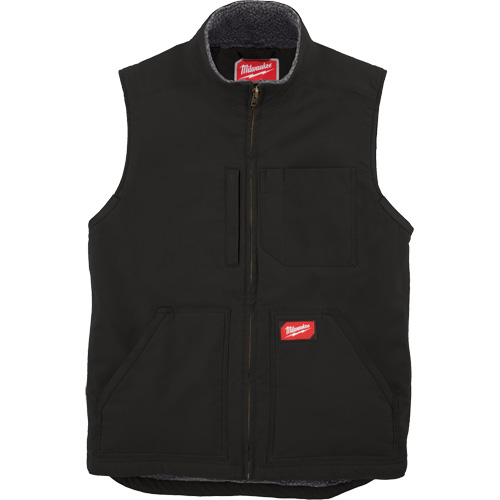 Heavy-Duty Sherpa-Lined Vest, Men's, Small, Black Dufferin Supply