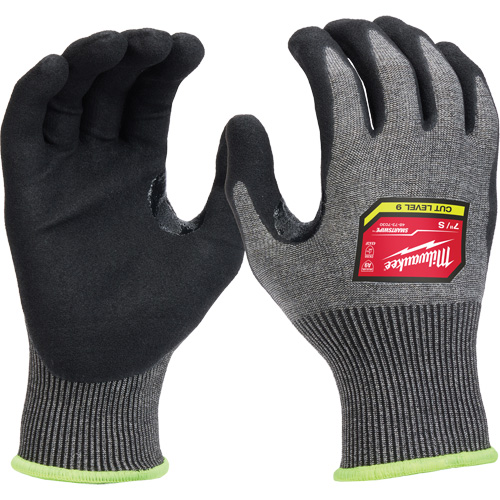 Gants enduits par trempage &agrave; dext&eacute;rit&eacute; &eacute;lev&eacute;e, Petit, Calibre 18, Rev&ecirc;tement Nitrile, ASTM ANSI niveau A9/EN 388 niveau F Dufferin Supply