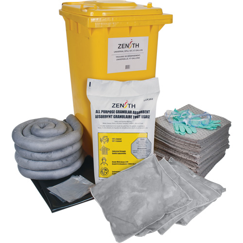 Trousse de lutte contre les d&eacute;versements de premi&egrave;re qualit&eacute;, Universel, Bac, Absorbance de 63 gal. US Dufferin Supply