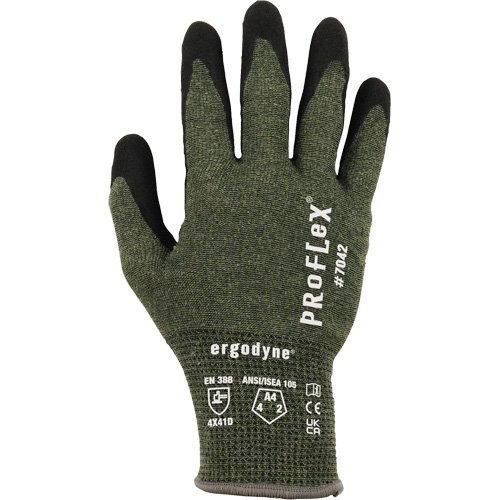 Gants r&eacute;sistant &agrave; la coupe Proflex 7042, Taille Petit, Calibre 18, Rev&ecirc;tement Nitrile, Enveloppe en Aramide, ASTM ANSI niveau A4/EN 388 niveau D Dufferin Supply