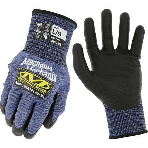 Speedknit S2EC03 Cut-Resistant Gloves, Size Small/7, 18 Gauge, Urethane Coated, HPPE/Tungsten Shell, ASTM ANSI Level A7/EN 388 Level F Dufferin Supply