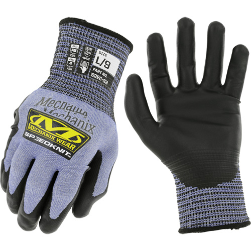 Speedknit S2EC33 Cut-Resistant Gloves, Size Small/7, 18 Gauge, Urethane Coated, HPPE/Tungsten Shell, ASTM ANSI Level A5/EN 388 Level D Dufferin Supply