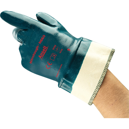 Nitrotough N660 Gloves, 8, Nitrile Coating, Cotton Shell Dufferin Supply