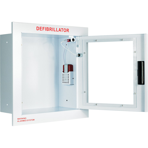 Grande armoire enti&egrave;rement encastr&eacute;e avec alarme, Zoll AED Plus/Zoll AED 3/Cardio-Science/Physio-Control Pour, Non m&eacute;dical Dufferin Supply